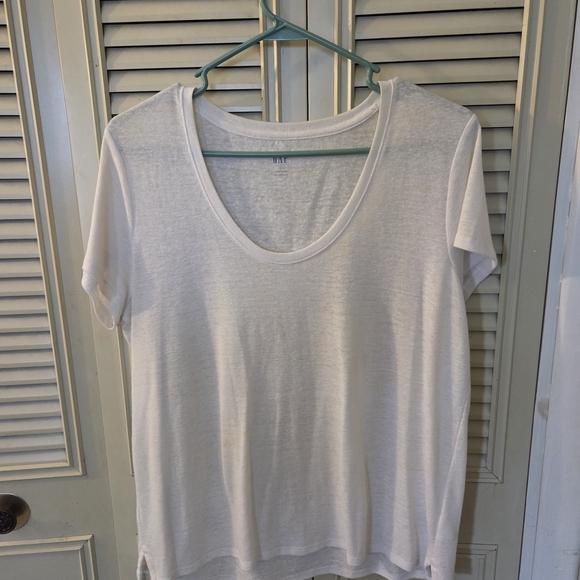 GAP White Relaxed Short Sleeve T-Shirt - Picture 1 of 3